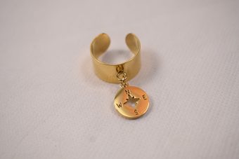 Anello Trilly bussola dorato