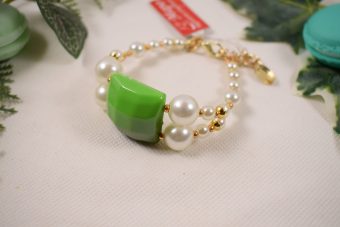 Alternative view of Bracciale Jene verde