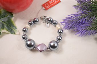 Alternative view of Bracciale Pina grigio