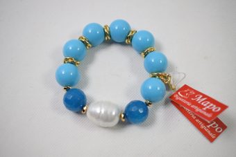 Alternative view of Bracciale Cristina turchese