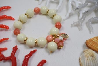 Bracciale Corinna bianco-crema