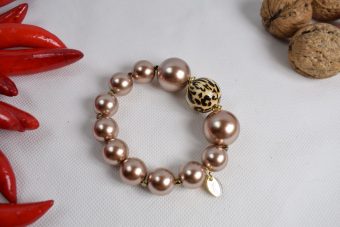 Bracciale Laura animalier bronzo-dorato