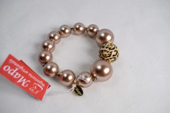 Alternative view of Bracciale Laura animalier bronzo-dorato