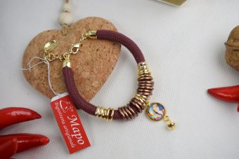 Bracciale Olga bordeaux