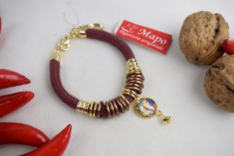 Alternative view of Bracciale Olga bordeaux