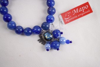 Alternative view of Bracciale Petra royal blu