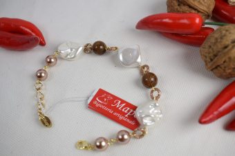 Alternative view of Bracciale Sofia dorato-bronzo