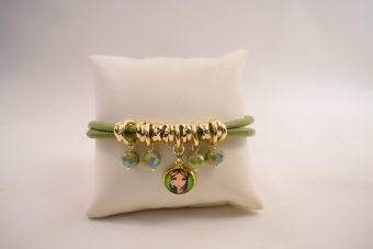 Alternative view of Bracciale Alice verde