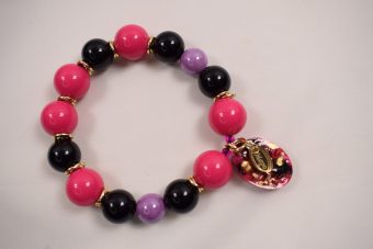 Alternative view of Bracciale Imma fucsia
