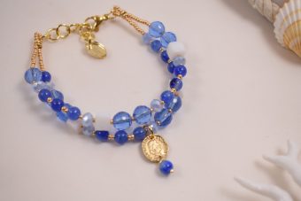 Bracciale Luna azzurro e bianco