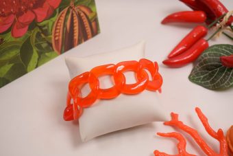 Alternative view of Bracciale Katrin arancione