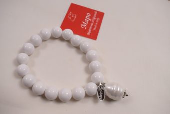Alternative view of Bracciale Serena bianco