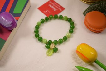 Alternative view of Bracciale Doris verde