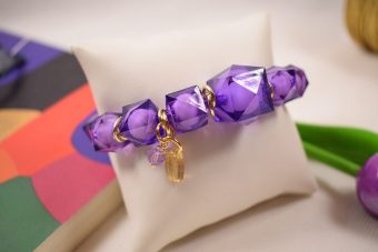 Alternative view of Bracciale Elsa viola
