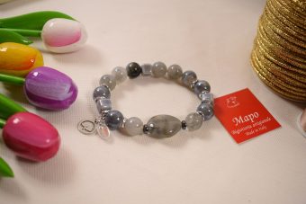 Alternative view of Bracciale Serena grigio