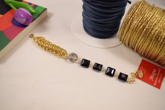 Alternative view of Bracciale Romina blu