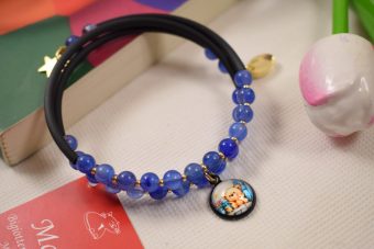 Bracciale Alice orso blu