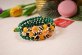 Bracciale Lucilla verde-giallo