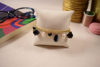 Alternative view of Bracciale Mariangela bianco-nero
