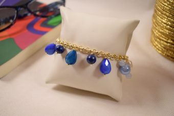 Bracciale Mariangela blu, celeste e bianco