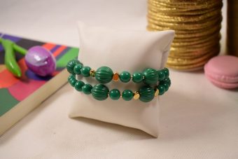 Alternative view of Bracciale Laura verde