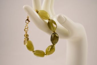Bracciale Francesca verde oliva