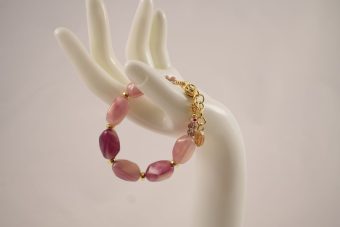 Alternative view of Bracciale Francesca rosa viola