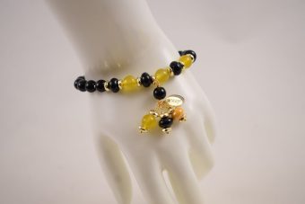 Bracciale Dorotina giallo-nera