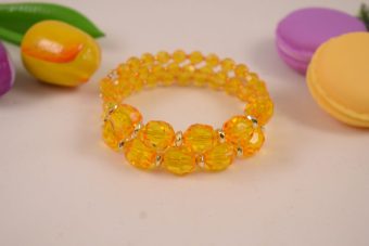 Bracciale Eva giallo zafferano