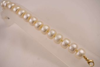Alternative view of Bracciale Clelia bianco perla
