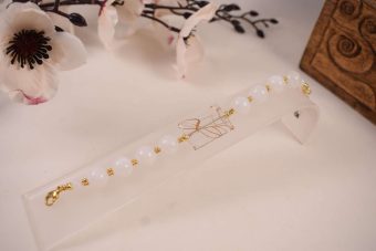 Alternative view of Bracciale Barbara bianco