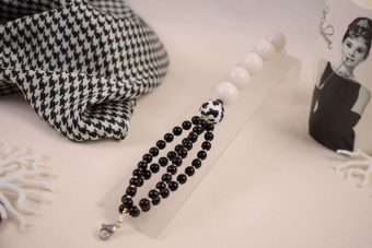 Bracciale Lucilla bianco-nero