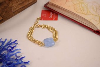 Alternative view of Bracciale Mael azzurro