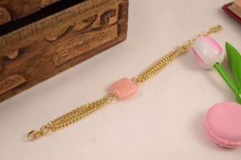 Bracciale Mael rosa pesca