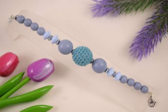 Bracciale Sandra azzurro polvere