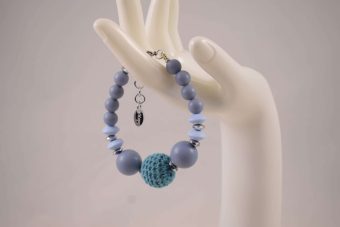 Alternative view of Bracciale Sandra azzurro polvere