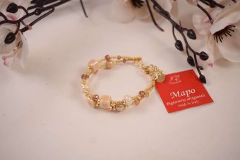 Alternative view of Bracciale Maddy ramato beige dorato