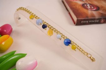 Bracciale Filly celeste giallo blu