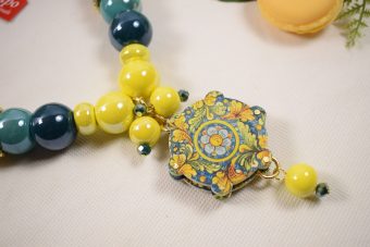 Collana Megan tamburello fiori