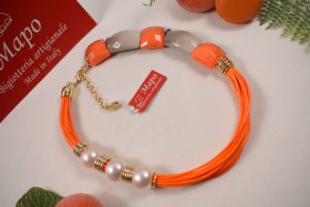 Collana Jene arancione