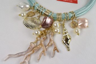 Alternative view of Collana Ariel verde tiffany chiaro