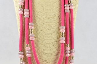 Alternative view of Collana Monica fucsia