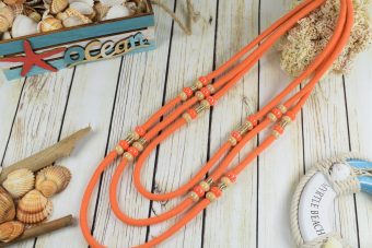Collana Monica arancione