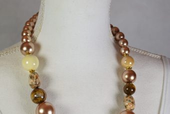 Alternative view of Collana Laura dorato-bronzato