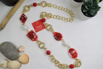Collana Nicol rossa lunga