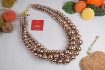 Collana Serena dorata-bronzo