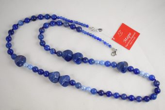 Alternative view of Collana Petra lunga royal blu