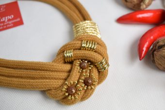 Alternative view of Collana Dina cognac