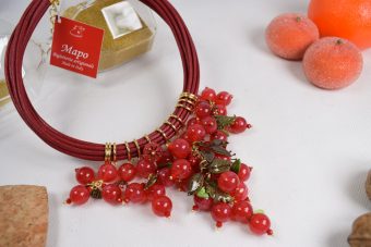 Collana Rosaria rossa