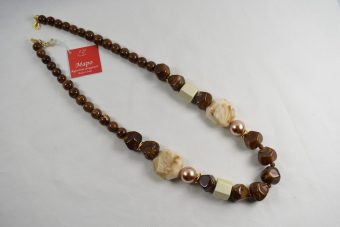 Alternative view of Collana Laura lunga marrone